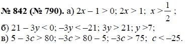 Ответ к задаче № 842 (790) - Макарычев Ю.Н., Миндюк Н.Г., Нешков К.И., гдз по алгебре 8 класс